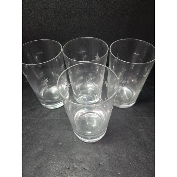 C G Quartzex Crystal Star Dust Tumblers, Set of 4, 10 Oz, Glassware, Home Décor - Picture 5 of 9
